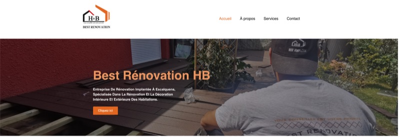 Aperçu du site Best Rénovation HB