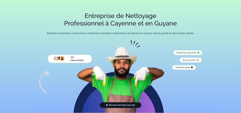 Aperçu du site Env. Propreté Services
