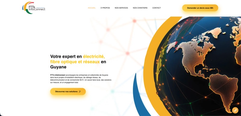 Aperçu du site FTTX Infoconnect