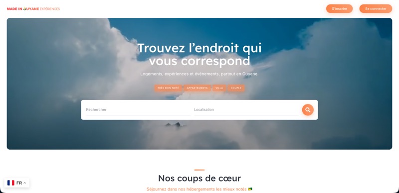 Aperçu du site Made in Guyane