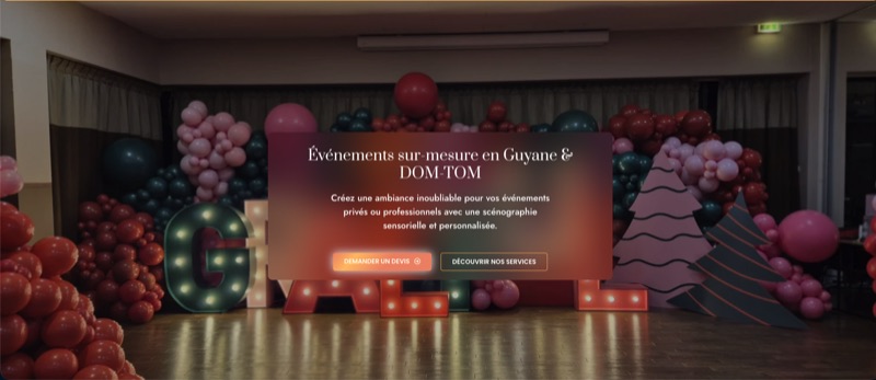 Aperçu du site Nel's Event